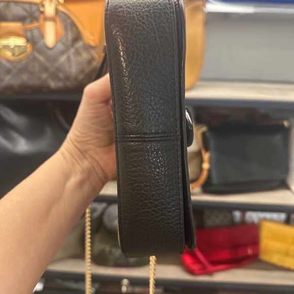 Coach Suede Brown and Tan Signature Crossbody Bag - Picture 6 of 10